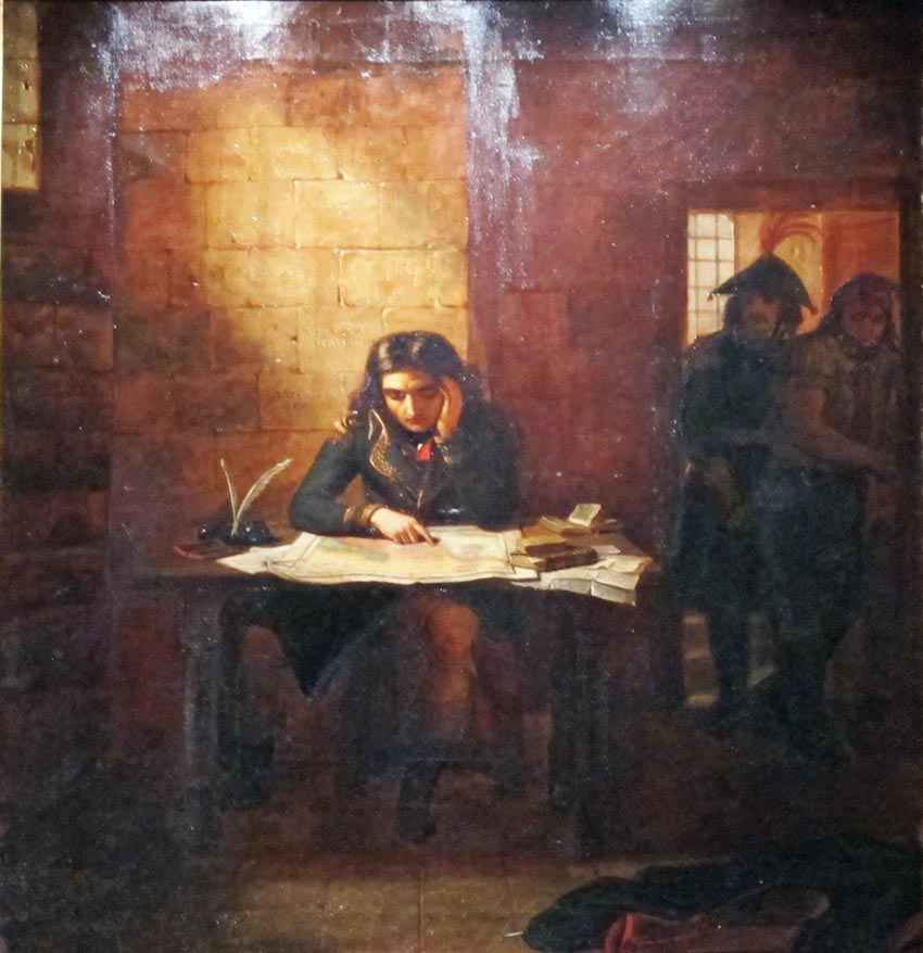 Bonaparte enfermé au Fort Carré d'Antibes. (Apsley House)